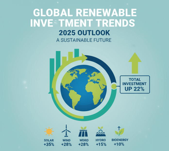 Global renewable investment trends 2025 outlook