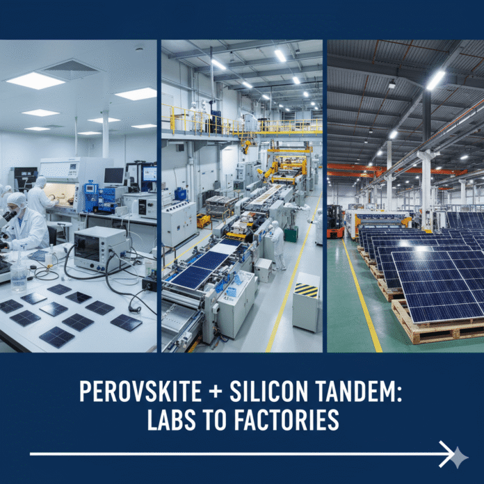 Perovskite + silicon tandem cell labs to factories - Solar Media